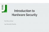 Hardware Security Introduction to