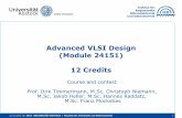 Advanced VLSI Design (Module 24151) 12 Credits