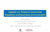 Update on Taiwan’s economic situation and business environment