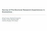 Survey of Pre-Doctoral Research Experiences in Economics
