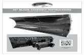 49” BLADE ASSEMBLY INSTRUCTIONS - Nordic Plow
