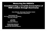Measuring the ANZACs Crowdsourcing a complete ...