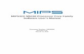 MIPS32® M5150 Processor Core Family Software User’s Manual