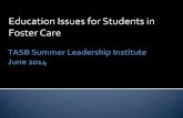 Education Issues for Students in Foster Care
