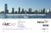 Planning Resilient Water Management Strategies Part I