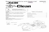 Repair Instructions and Parts List 309425