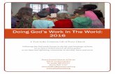 Doing God’s Work In The World: 2016