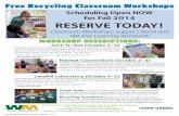 Free Recycling Classroom Workshops