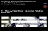 C++ Memory Model Meets High-Update-Rate Data Structures