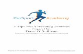 3 Tips For Screening Athletes - Amazon Web Services