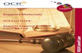 GCE Law H534: Teacher Support Booklet: Contract Law