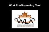 WLA Pre-Screening Tool - Settlement.Org