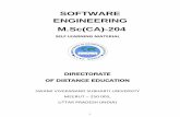 SOFTWARE ENGINEERING M.Sc(CA)-204 - subhartidde.com