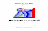 Threshold Vocabulary weekly lists for 2009-10 (random sort 3)