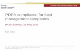 PDPA compliance for fund management companies