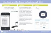 John Lewis provides ﬁtness workouts through SMS