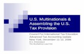 US Multinationals & Assembling the US Tax Provision