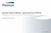 South West Water: focused on PR19 Analyst & Investor ...