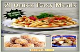 30 Minute Recipes: 21 Quick Easy Meals -