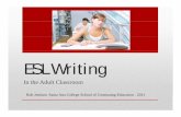 Esl writing ppt - ESL/EFL TEACHER FORUM