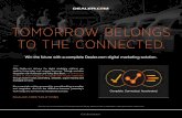 TOMORROW BELONGS TO THE CONNECTED.