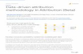 Data-driven attribution methodology in Attribution (Beta)