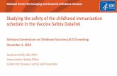 Studying the safety of the childhood immunization schedule ...