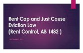 Rent Cap and Just Cause Eviction Law (Rent Control, AB 1482 )