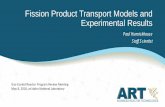 Fission Product Transport Models and Experimental Results