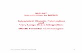 520.487 Introduction to MEMS Integrated Circuits ...