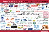 TEST ON ANIMALS THESE BRANDS