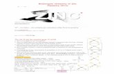 BioInorganic Chemistry of Zinc Chemistry 2211a