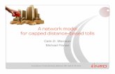 A network model for capped distance-based tolls