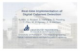 Real-time Implementation of Digital Coherent Detection
