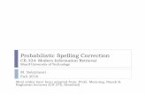 Probabilistic Spelling Correction