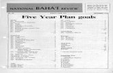 Five Year Plan goals - H-Net