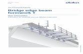 Bridge edge beam formwork T - Doka