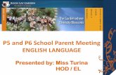 P5 and P6 School Parent Meeting - Ministry of Education