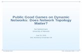 Public Good Games on Dynamic Networks: Does Network ...