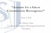 “Axioms for a Great Commission Resurgence”