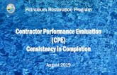 Contractor Performance Evaluation (CPE) Consistency in ...