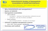 GISAXS/SAXS Studies of Nanoparticle Assemblies at Solid ...