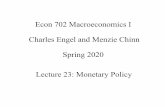 Econ 702 Macroeconomics I Charles Engel and Menzie Chinn ...