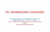 VII: INTERNATIONAL COMMERCE - Economics