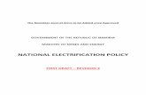 NAMIBIA'S NATIONAL ELECTRIFICATION POLICY