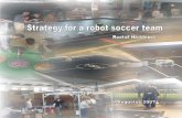 Strategy for a robot soccer team