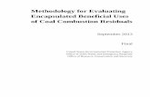 Methodology for Evaluating Encapsulated Beneficial Uses of ...
