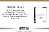 ANSI A250.4 Test Procedure and Acceptance Criteria for Physical
