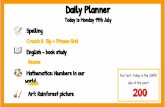 Daily Planner - warrawee-p.schools.nsw.gov.au