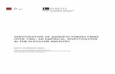 SERVITIZATION OF MAN UFACTURING FIRMS OVER TIME: AN ...
